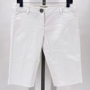 Burberry white Bermuda shorts